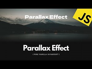 Parallax scrolling effect using html css javascript