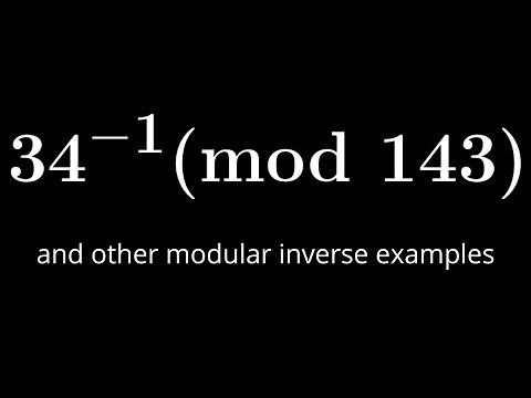 Number Theory | Modular Inverses: Example