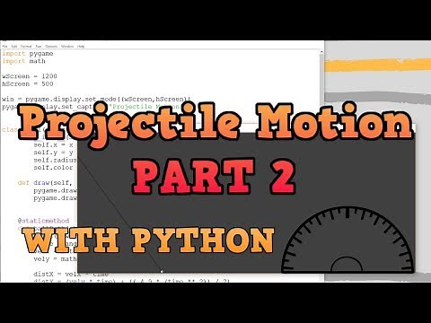 Pygame Tutorial - Projectile Motion (Part 2)