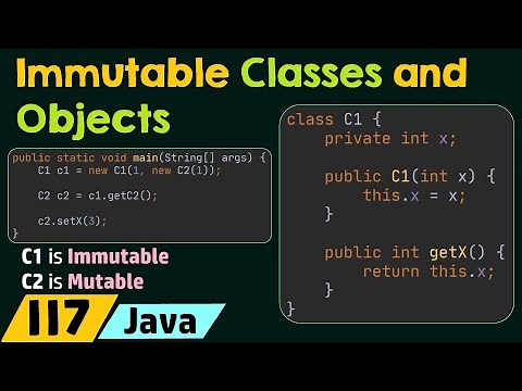 Immutable Classes and Objects in Java