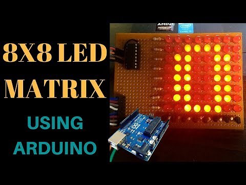 How to make 8x8 led matrix using arduino and ic 74595 shift register