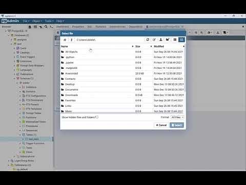 Import CSV file into PostgreSQL with PgAdmin