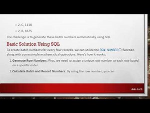How to Generate Batch Numbers for Every 4 Records in SQL