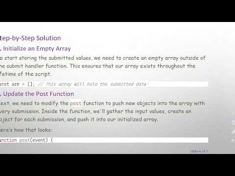 How to Store Values in Individual Arrays for Each Form Submission