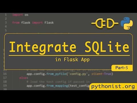 SQLite database in flask API Python- P5 | Flask tutorials