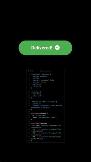 make delivery button using html css js | CodeHub Santanu #shorts