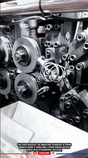 Innovation Technology Spring Machine: Turning Wire into Precision Components. #tech