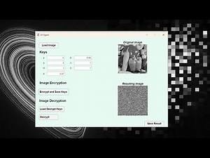 GUI implementing Efficient Chaotic Image Encryption in MATLAB