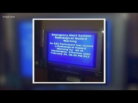 False TV alert over 'radiological hazard' concerns Washington emergency officials