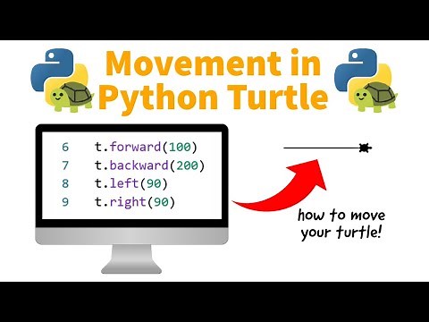 Movement with Python Turtle | Penguin Coding School Tutorial #1