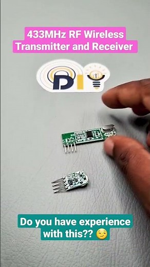 Discovering the 433MHz RF Transmitter/Receiver: Unpacking and First Impressions 😲😲 #diy #arduino