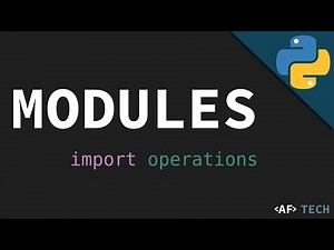 Python Modules - Make Your Own Module (Part 1)