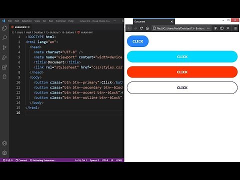 Simple Responsive Buttons In HTML and CSS