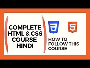 How to Follow this course (Complete HTML and CSS Course)