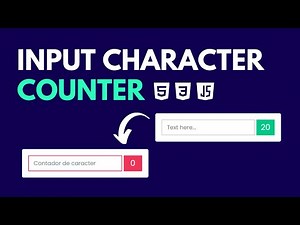 Como crear Input Contador de Caracteres en Tiempo Real | Tutorial Javascript