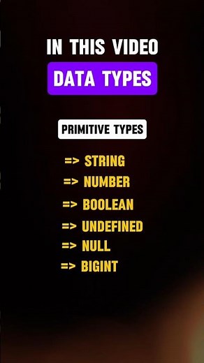 What Are Datatypes in JavaScript? | Primitive Types Quick Guide