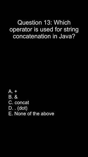 Java Programming MCQ | Question [13] | Test Your Java Skills