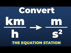Convert kilometers per hour to meters per second squared | Physics Practice Problem