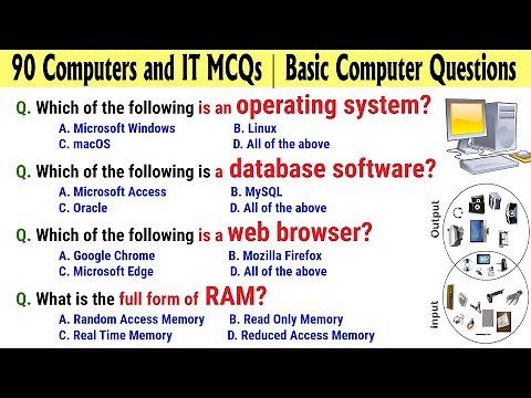 90 Computers and IT MCQs | Basic Computer Questions and Answer | Computer GK Quiz in English