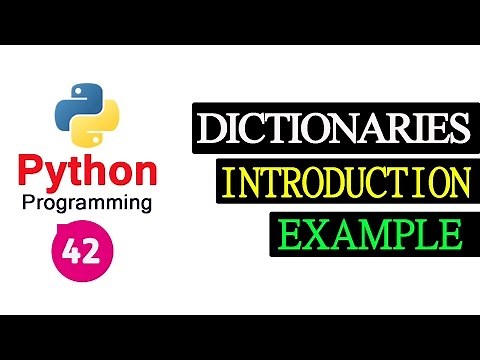 Dictionaries in Python Programming | Video Tutorial