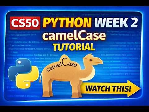 CS50 Python Week 2 camelCase Problem Set Solution | Full Tutorial Walkthrough (Beginner Friendly)
