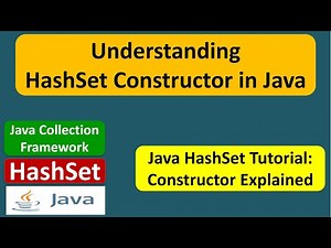 Understanding HashSet Constructor in Java | Java Collection Framework