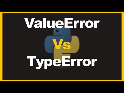 ValueErrors & TypeErrors in Python | How to tell them apart!
