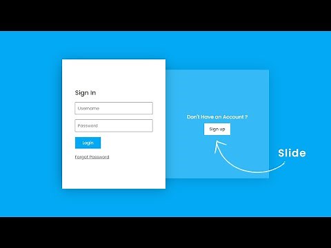 Animated Sliding Login and Registration Form using CSS & Javascript