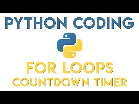 Python Tutorial - For Loop - Countdown Timer
