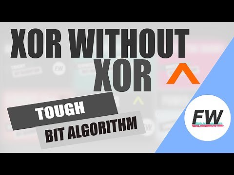How to find XOR of two numbers without using XOR Operator - Bit Manipulation Interview