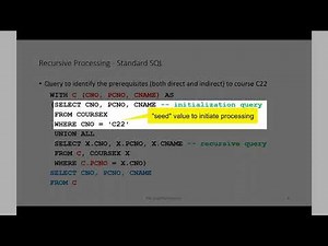 Table Expressions and Database Recursion