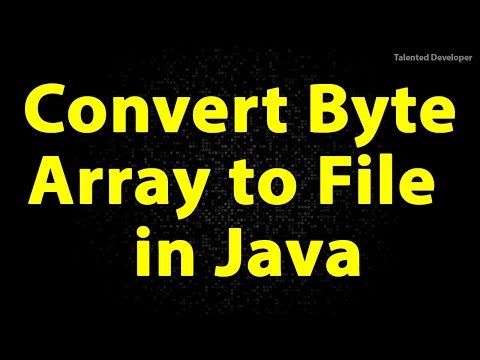Java Program to Convert Byte Array to File | Copy One file to Another