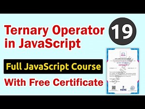 Ternary Operator in JavaScript