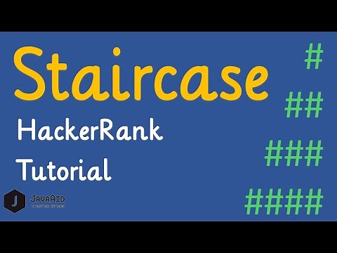 How To Solve Staircase HackerRank Problem in Java [Using one for loop]