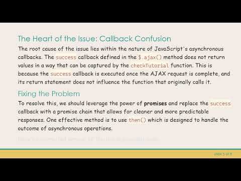 Resolving Async ajax call returns an unexpected value in JavaScript