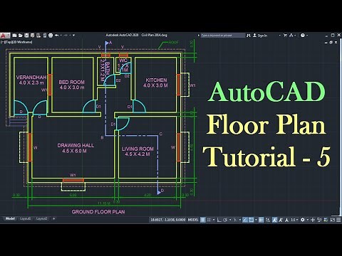 AutoCAD Floor Plan Tutorial for Beginners - 5