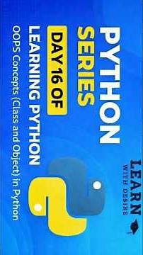 Python Class & Object Explained Simply 🏗️