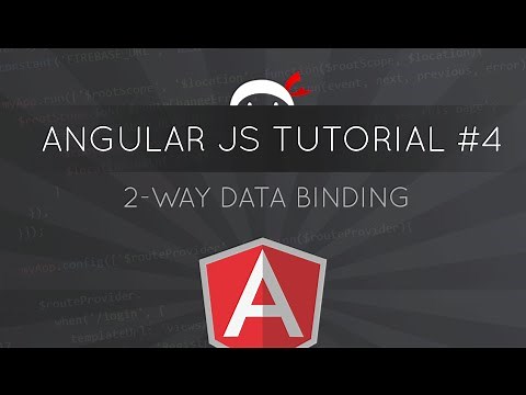 AngularJS Tutorial #4 - 2-Way Data Binding