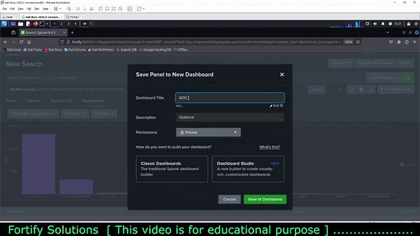 Splunk Dashboard Walkthrough: Basic Search & Simple Dashboard