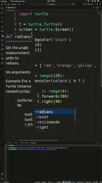 Hypnotic Python Squares 🌀 | Python Turtle Magic #shorts