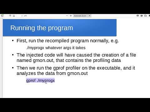 Profiling with gprof