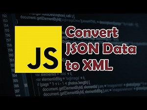 How to Convert JSON Data into XML in Javascript
