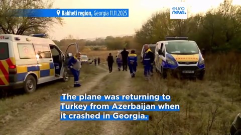Twenty killed in Turkish military plane crash in Georgia after leaving Azerbaijan