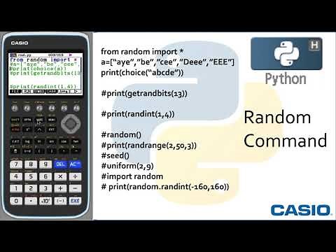Python™ Video 10: The Random Commands