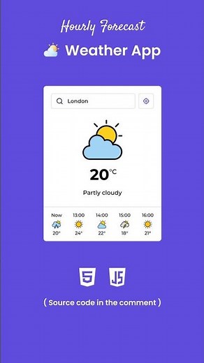 Weather App in HTML CSS & JavaScript