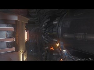 【PS4】ALIEN ISOLATION - #17 MISSION 14 ・降下 中編 トロフィー「足元に注意」（NIGHTMARE MODE NO DEATH COLLECTIBLES）