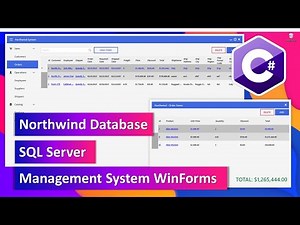 Part 4/4 - Northwind Database Management System SQL Server - C# Winforms