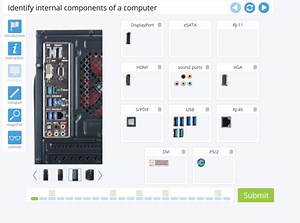 Advanced Hardware Lab 1-1: Testing Mode: Identify Internal Parts of a Computer Flashcards