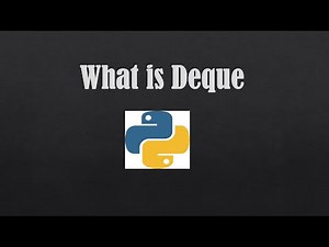 What is Deque? | Stack and Queue implementation using deque in python | Code Explanation