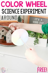 Disappearing Color Wheel Spinner Science Experiment